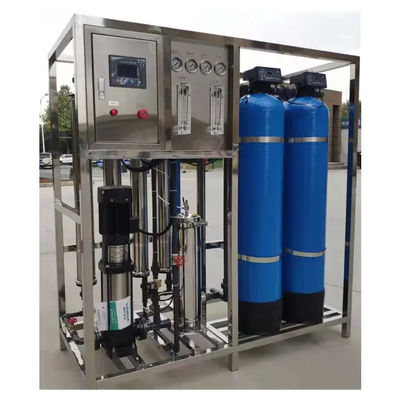 1TPH 2.1kW-380-415V 2xFRP 탱크 염기성 물 역오스모스식물