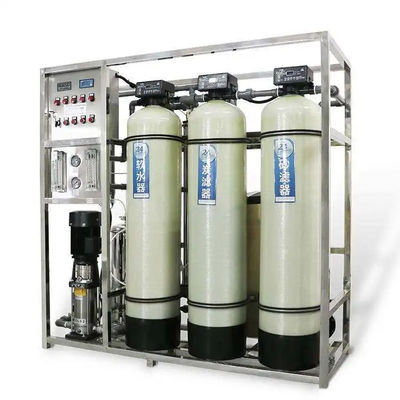 1TPH 2.1kW-380-415V 3xFRP 탱크 소금 물 역오스모스식물