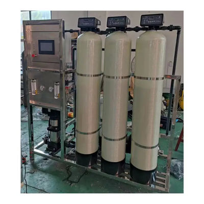 1TPH 2.1kW-380-415V 3xFRP 탱크 소금 물 역오스모스식물