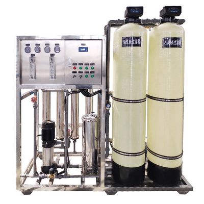 2TPH 3.0kW-380-415V 2xFRP 탱크 염기성 물 역오스모스식물