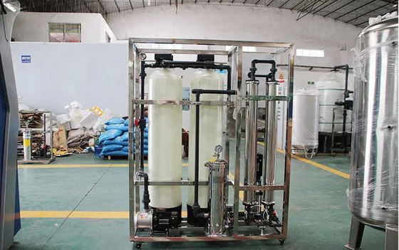 250L/H 1.7kW-380-415V 2xFRP 탱크 호박수 역오스모스식물