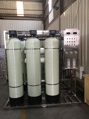 250L/H 1.7kW-380-415V 3xFRP 탱크 호박수 역오스모스식물