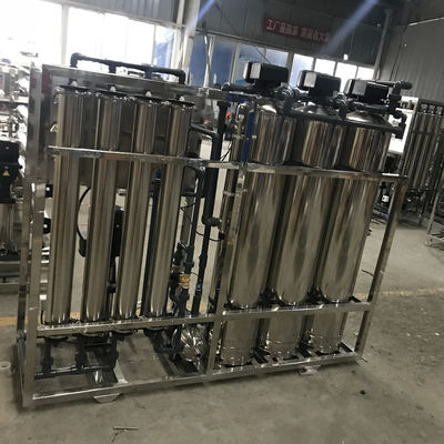 1TPH 2.1kW-380-415V 3xSS304 탱크 소금 물 역오스모스식물