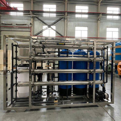 3TPH 5.5kW-380-415V 3xFRP 탱크 염기성 물 역오스모스식물