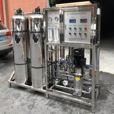 3TPH 5.5kW-380-415V 2xSS304 탱크 소금 물 역오스모스식물
