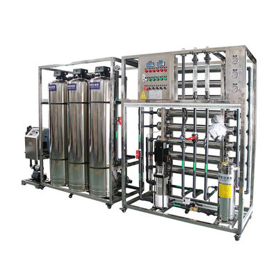 3TPH 5.5kW-380-415V 3xSS304 탱크 소금 물 역오스모스식물
