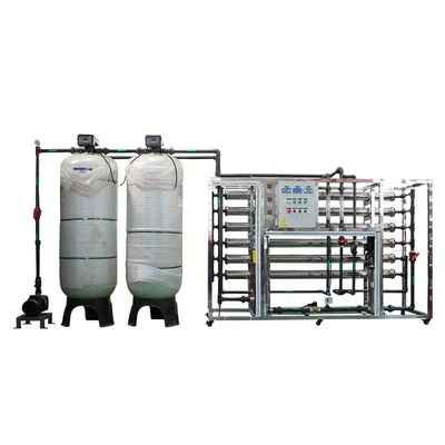 5TPH 7.4kW-380-415V 2xFRP 탱크 소금 물 역오스모스식물