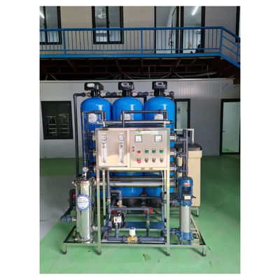 6TPH 7.9kW-380-415V 3xFRP 탱크 소금 물 역오스모스식물