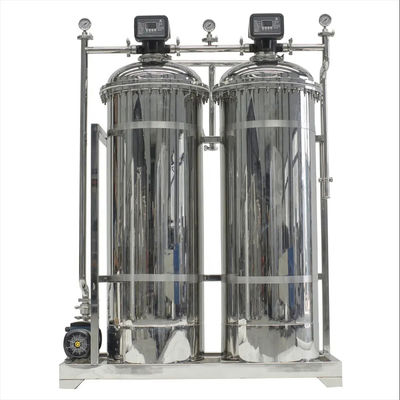 8TPH 14kW-380-415V 2xSS304 탱크 염기성 물 역오스모스식물