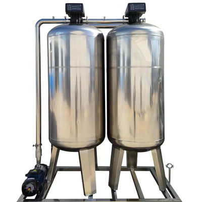 8TPH 14kW-380-415V 2xSS304 탱크 염기성 물 역오스모스식물