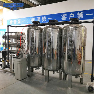6TPH 7.9kW-380-415V 3xSS304 탱크 염수 역오스모스식물