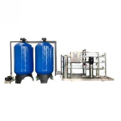10TPH 19kW-380-415V 2xFRP 탱크 염기성 물 역오스모스식물