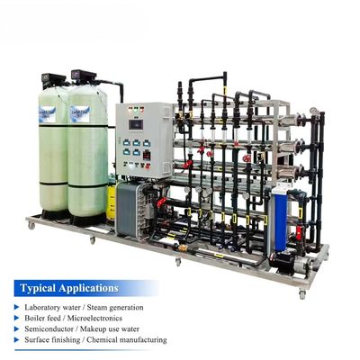 산업용 물 필터 기계 1500l/H 역오스모시 EDI 기계
