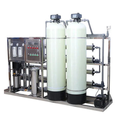 2000L/H 2xFRP 탱크 호박수 역오스모스식물 공장