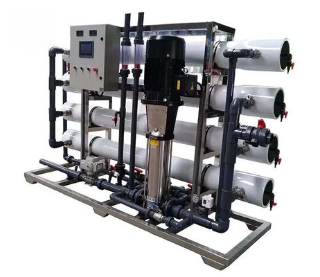 6TPH 7.9kW FRP 탱크 호박수 역오스모스식물 공장
