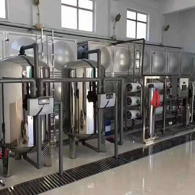 6TPH 7.9kW SS304 탱크 호박수 역오스모스식물 공장