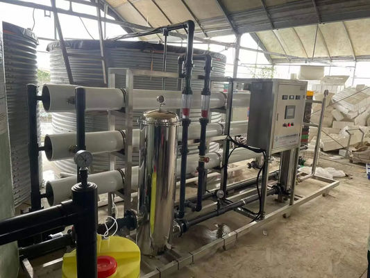 6TPH 7.9kW SS304 탱크 호박수 역오스모스식물 공장