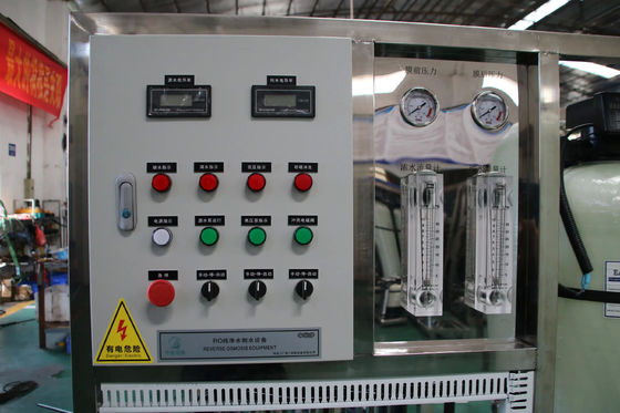 PRO-FD40160 1TPH 소금 물 역오스모스 시스템 SS304 스키드 마운트 2.1kW TDS <2000ppm