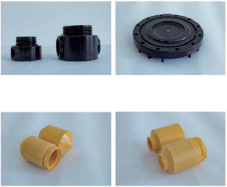 FRP 수처리 탱크 1365 φ325 × 1650mm 2.5' 스레드 2.0-2.5 T/H 우수한 반성 коррозия