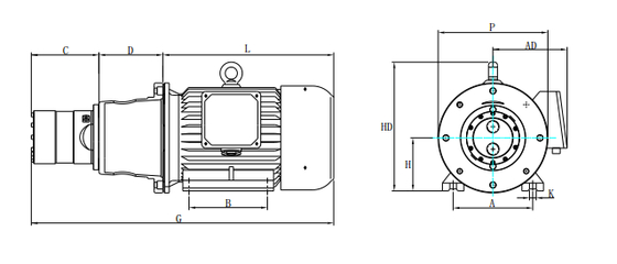 DHP 2.1 축 픽스턴 펌프 (7.8kg, 80Bar)