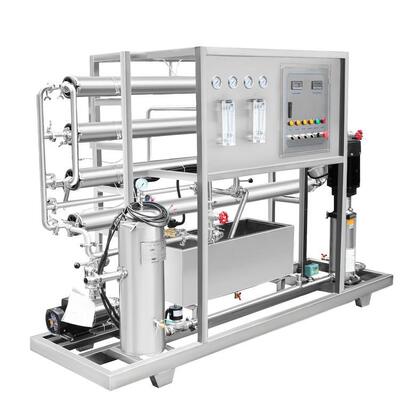 500L/H 용량 상업용 역삼투압 정수 시스템 (3개의 FRP 전처리 탱크 및 고순도 효율 포함)