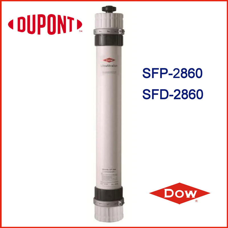 흐름 2.0 6.1 M3 /Hr DOW UF 막 모듈 SFP-2860 / SFD-2860 높은 기계적 견고성