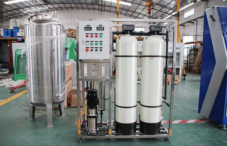 250L/H 1.7kW-380-415V 2xFRP 탱크 호박수 역오스모스식물