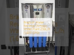 소금 물 역오스모스 물 플랜트 250L/h (1,600 GPD)